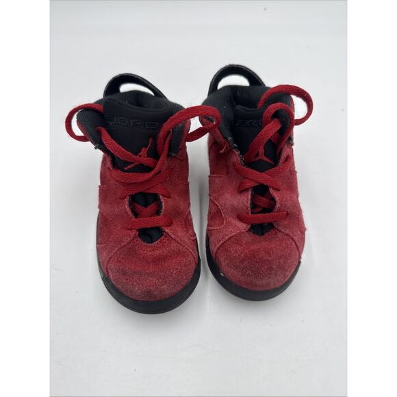 NICE Air Jordan 6 Toro Raging Bull size 9c Toddler shoes DV3606-600 - Picture 1 of 7
